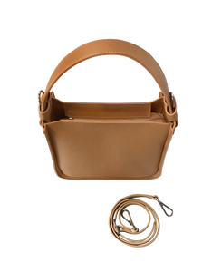 LE PARMENTIER - Duplo Medium Hammered Leather Top Handle bag