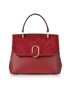 LE PARMENTIER - Thais Suede and Leather Satchel Bag