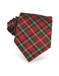 Plaid Silk Tie