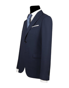 Men's Single Breasted Navy Blue Slim Fit Suit