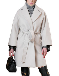 LA FABRIQUE - Elenoire Cream Wrap Coat