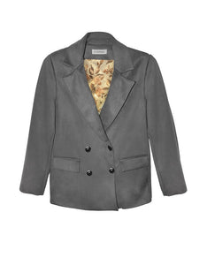 LA FABRIQUE - Alizee Bouble-Breasted Grey Jacket