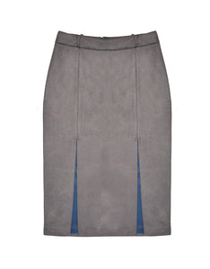 LA FABRIQUE - Claire Grey A-Line Skirt